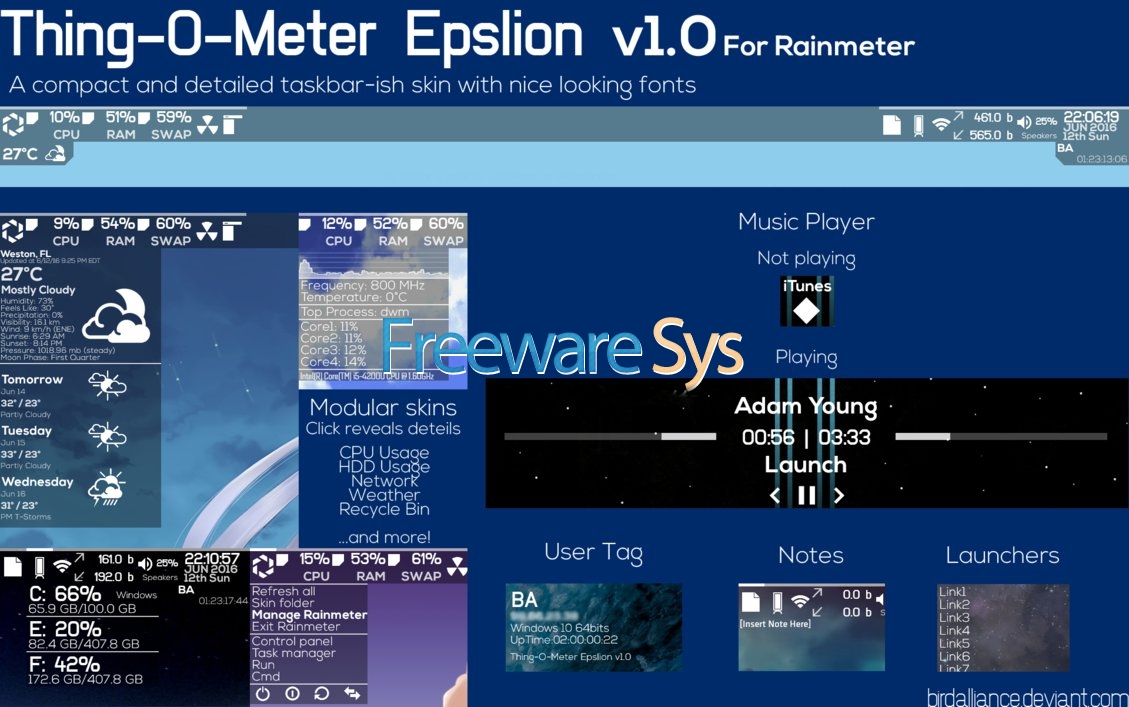 Enigma rainmeter skin free download